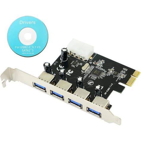 Carte Contr Leur Pcie Express Ports Usb Super Speed Card