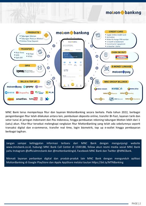 Makin Kekinian Motionbanking Milik Mnc Bank Rilis Fitur Baru Mnc