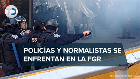 Manifestantes Se Enfrentan A Polic As De Cdmx Al Exterior De La Fgr