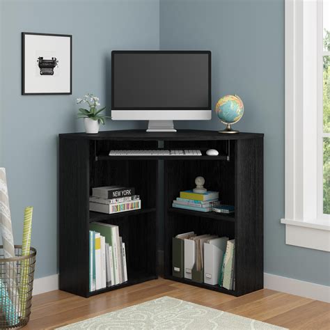 Mainstays Corner Computer Desk Black Oak