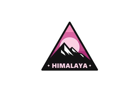 Triangle Himalaya Mountain Logo Badge Graphic by baunstudios · Creative ...