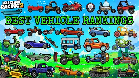 Hill Climb Racing 2 BEST VEHICLE RANKINGS 1 27 YouTube