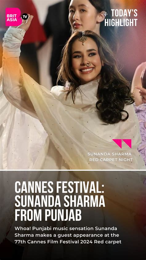 Sunanda Sharma Lights Up Cannes With Bhangra Extravaganza On The Red