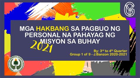 Mga Hakbang Sa Pagbuo Ng Personal Na Pahayag Ng Misyon Sa Buhay Vlog