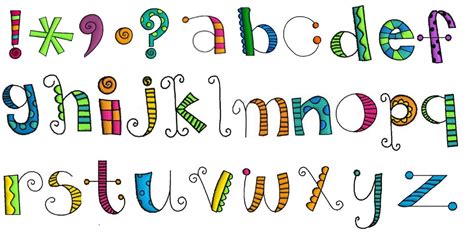 Wonderful Whimsical And Wild Lowercase Alphabet To Embroider On Your