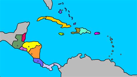 Mapa De Am Rica Central Y Las Antillas Diagram Quizlet