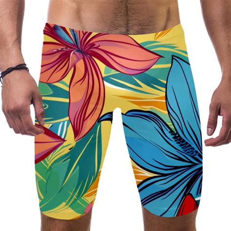 Swim Jammers For Men Mens Athletic Swimwear Briefs Modern Colorful