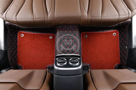 Shop Premium Black With Red Diamond Car Floor Mat Manicci