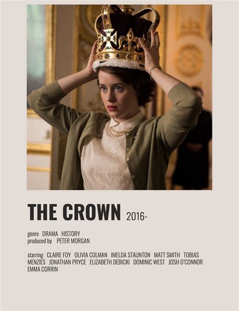 a woman wearing a crown with the words, the crown netflix series review ...