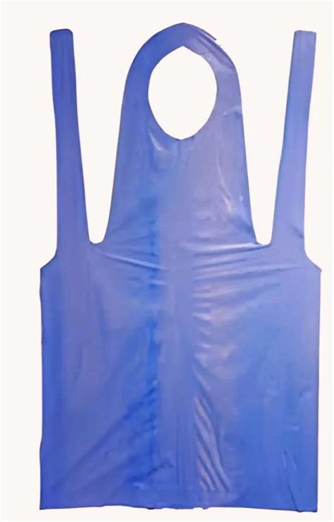 Polyester Blue Hospital Disposable Plastic Apron Uniform For Safety