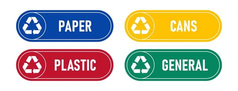 recycling label vector art icons  graphics