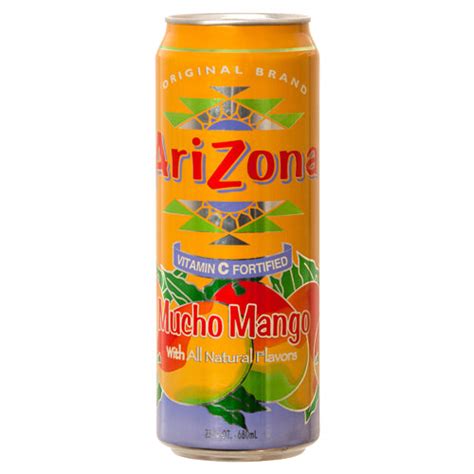 Arizona Mucho Mango Juice 23 Oz 24 Per Case