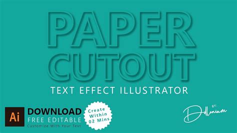 How To Create Paper Cutout Text Effect Illustrator Tutorials