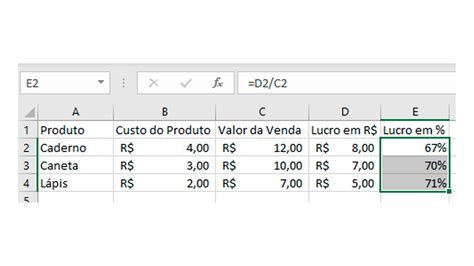 Formula Para Calculo De Porcentagem No Excel Hot Sex Picture