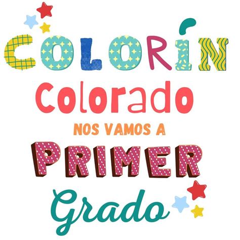 Color N Colorado Nos Vamos A Primer Grado Primeros Grados Frases