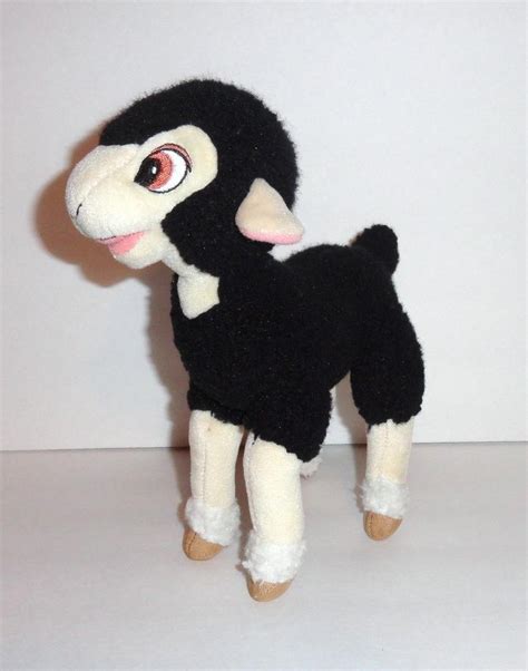 Charlottes Web 2 Cardigan Plush Black Sheep Wooly Fur Lamb 2003 P30