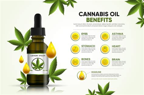 Premium Vector | Cannabis oil benefits - infographic