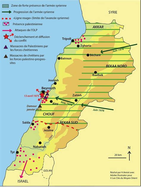 Chronologie illustrée du conflit libanais 1975 1990