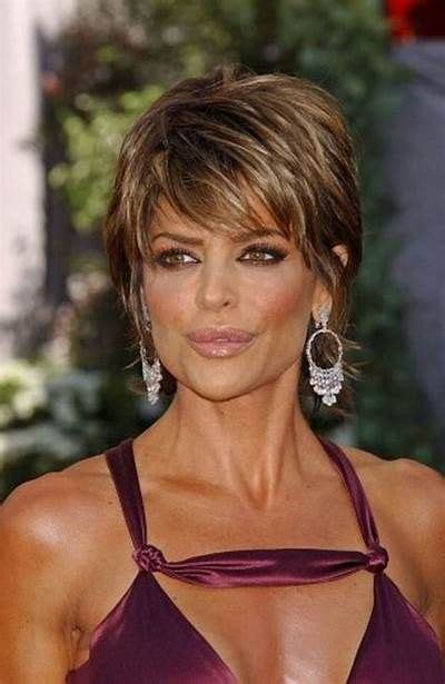 Image Result For Lisa Rinna Short Short Shag Haircuts Shaggy Short