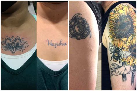 Name Cover Up Tattoos Before And After