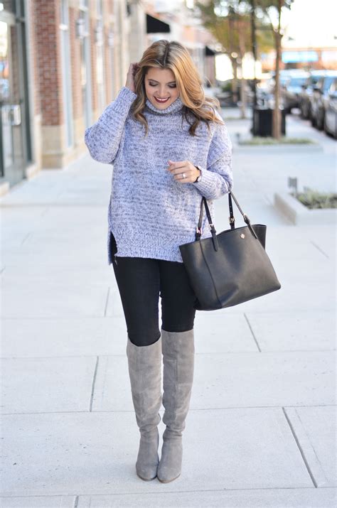 Oversized Turtleneck Gray Oversized Turtleneck Outfit By Lauren M