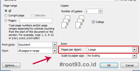 Cara Print Halaman Menjadi Lembar Di Ms Word Root