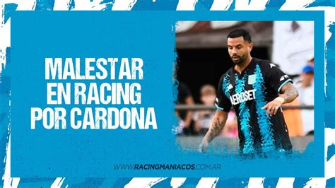 EnVivo Racingmaníacos Malestar en Racing por Cardona Vuelve un