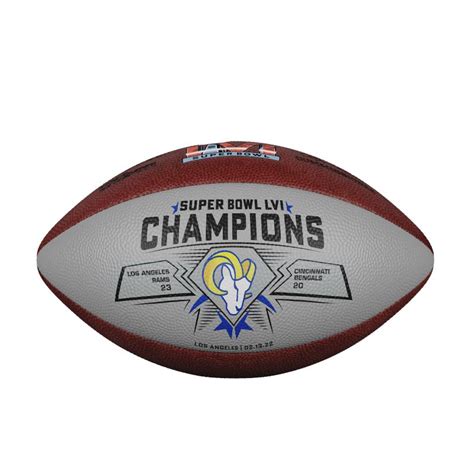 Rams Super Bowl Champions Commemorative Silver Football Sports