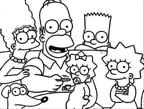 Simpsons Couch Coloring Page Coloring Pages