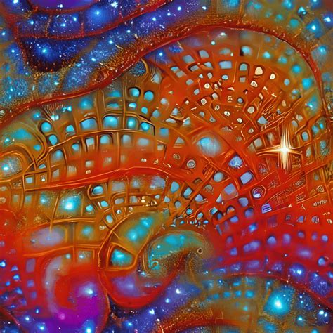 Een 32K Digitale Kunst Grote 8K Galaxy Fractal Kleuren Hardhouten