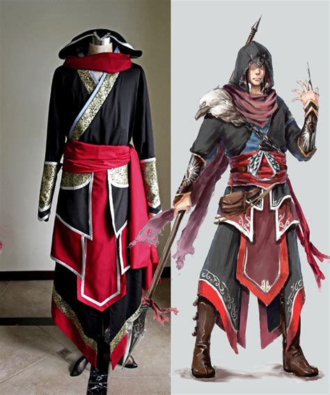 Assassins Creed Cosplay Ezio Auditore Costume Outfit Set