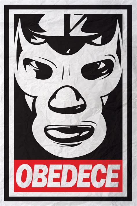 Mexican Wrestling Inspiration Modern Poster Lucha Libre Mexican Art