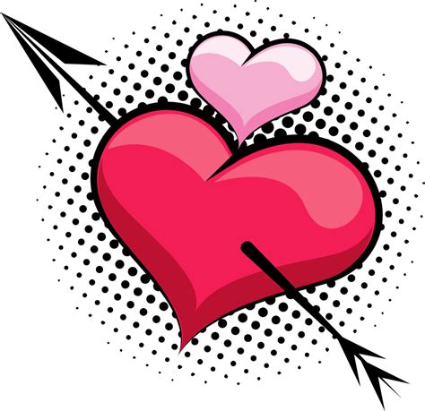 Corazones Amor Con Flecha 24091984 Png