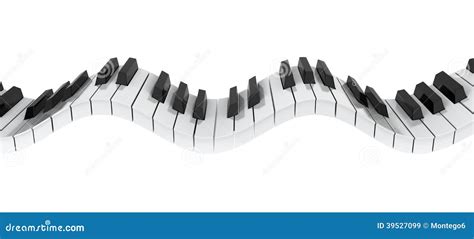 Piano Keyboard Wave Stock Illustration Illustration Of Artist 39527099