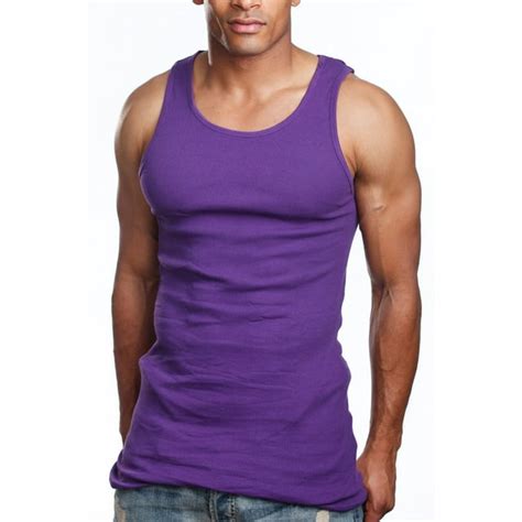 Mens 6 Pack Tank Top A Shirt 100 Cotton Ribbed Undershirts Multicolor