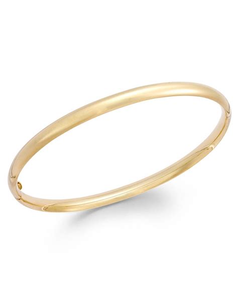 Italian Gold Stackable Bangle Bracelet in 14k Gold - Macy's