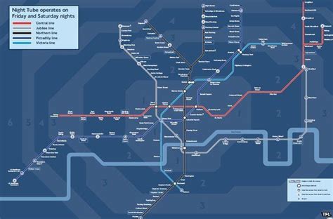 Finalised London night-time Tube map revealed - BBC News