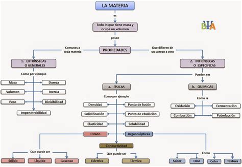 Propiedades De La Materia Mapa Conceptual Buscar Con Google