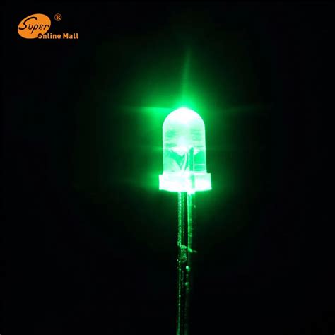 Aliexpress Buy Pcs Mm Green Led Diode Leds Round Top Urtal