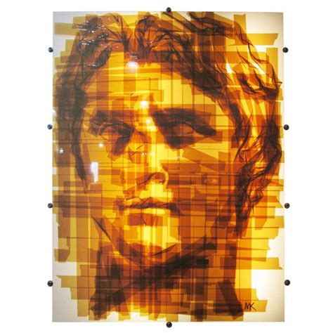 Large Brown Tape Art by Mark Khaisman at 1stdibs