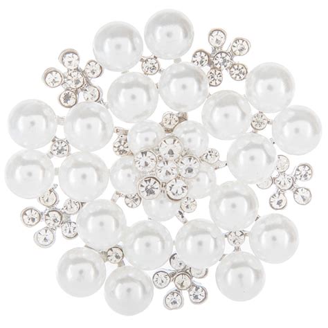 Pearl Rhinestone Brooch Hobby Lobby 807578