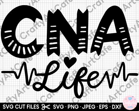 Cna Svg For Cricut Cna Png Certified Nurse Assistant Svg Cna Life Eps