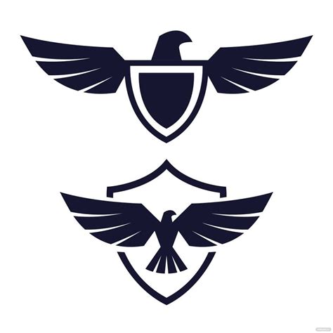 Vector Eagle With Shield