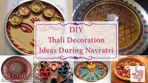 Thali Decoration Ideas During Navratri K Craft