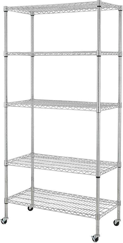 Eeze Rack Eti 003 Heavy Duty Steel Wire Chrome Shelving Storage Rack Nsf Certified