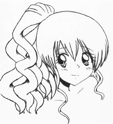 Anime Drawing Easy Girl At Getdrawings Free Download