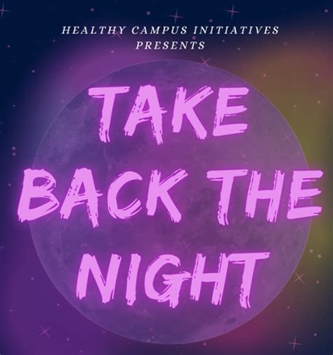 Take Back The Night” During Rowans Annual Program To Raise Awareness