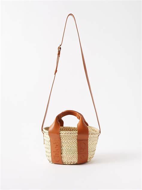 Chlo X Mifuko Raffia And Leather Basket Bag In White Lyst