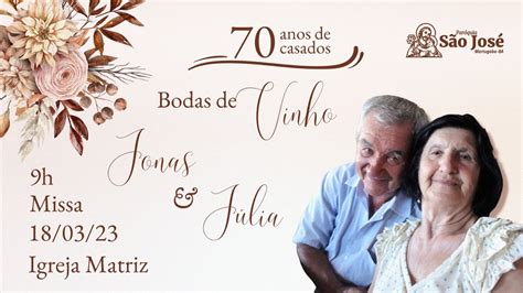 S O Jos Esposo Da Virgem Maria S Bado Celebra O Anos De Jonas