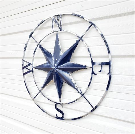 Large Compass Wall Decor Large Metal Compass Wall Art Etsy